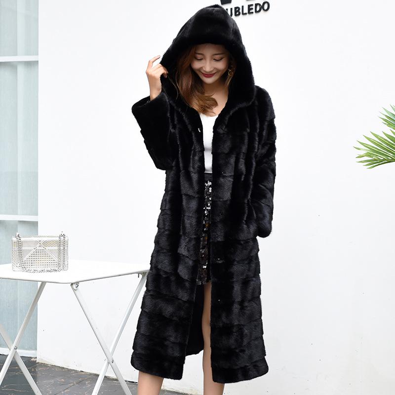 Women's Plus Size Faux Mink Fur Coat