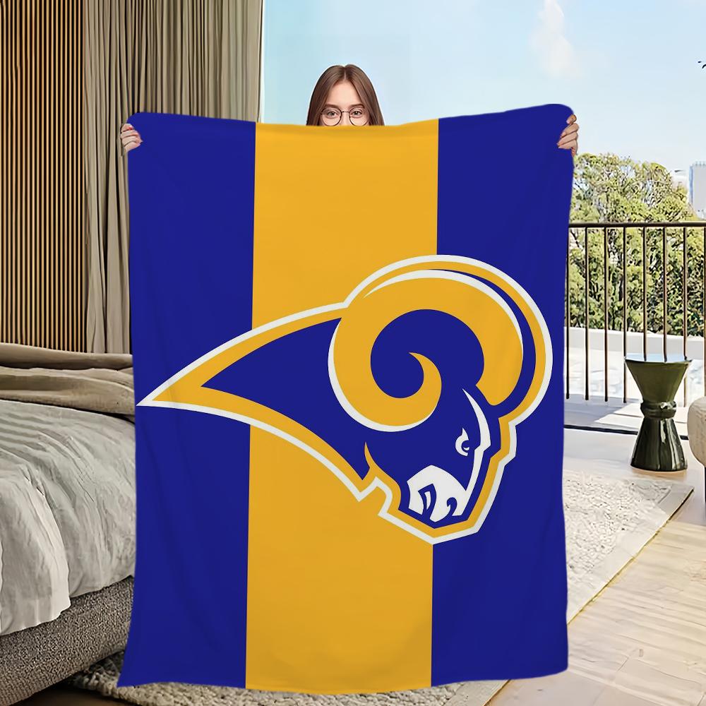 L-Los A-Angeles R-RamsS Skicomfort Warm Soft Home Kids Lunch Blanket Suitable For Living Room Office Daily Travel Gifts