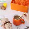 400ml Ceramic Mug Gift Set – Handheld Coffee/Tea Cup With Handle & Spoon In Gift Box