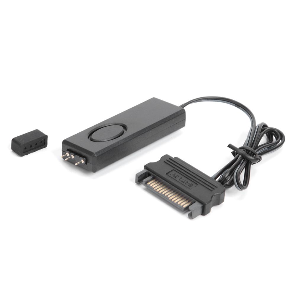 6-1PCS 3Pin To SATA Power HUB Adapter 5V ARGB Controller Lightweight RGB Remote Controllers For Chassis Cooling Fan LED Strip