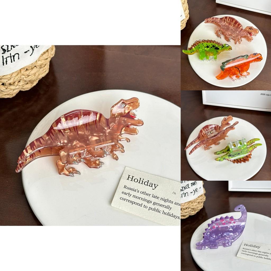 Cute Acrylic Dinosaur Hair Clip With Unique Colorful Options For Trendy Hairstyles
