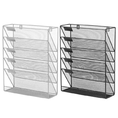 Wall Mount File Holder Metal File Holder Organizer for File Paper Office Accessories Wall Mounted Magazine Rack