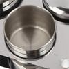 3/5 Stuks Roestvrij Staal Dappen Schaal Bekers Set Salon Manicure Acryl Poeder Vloeistof Container Organizer Tray Dappen Schaal Nagelkunst Gereedschap