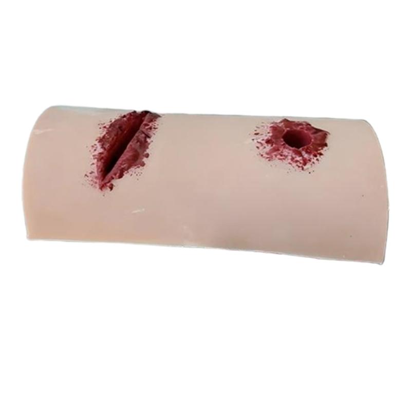 Injection Training Pad Model Silicone Human Skin Suture Training Injection Simulator Practice Pad Veins Imbedded Model 1