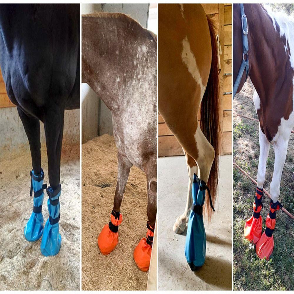Snadné použití Design Taška na namáčení koní Elastické pásky Namáčecí boty pro koně Běžná kopyta koní