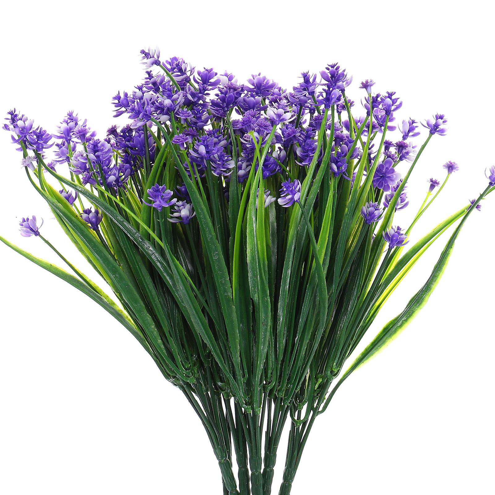 

12 пучков искусственных цветов нарциссов, искусственное растение, пластиковый цветок, устойчивый к ультрафиолету, для дома в помещении/на улице, свадьбы, гостиной фиолетовый