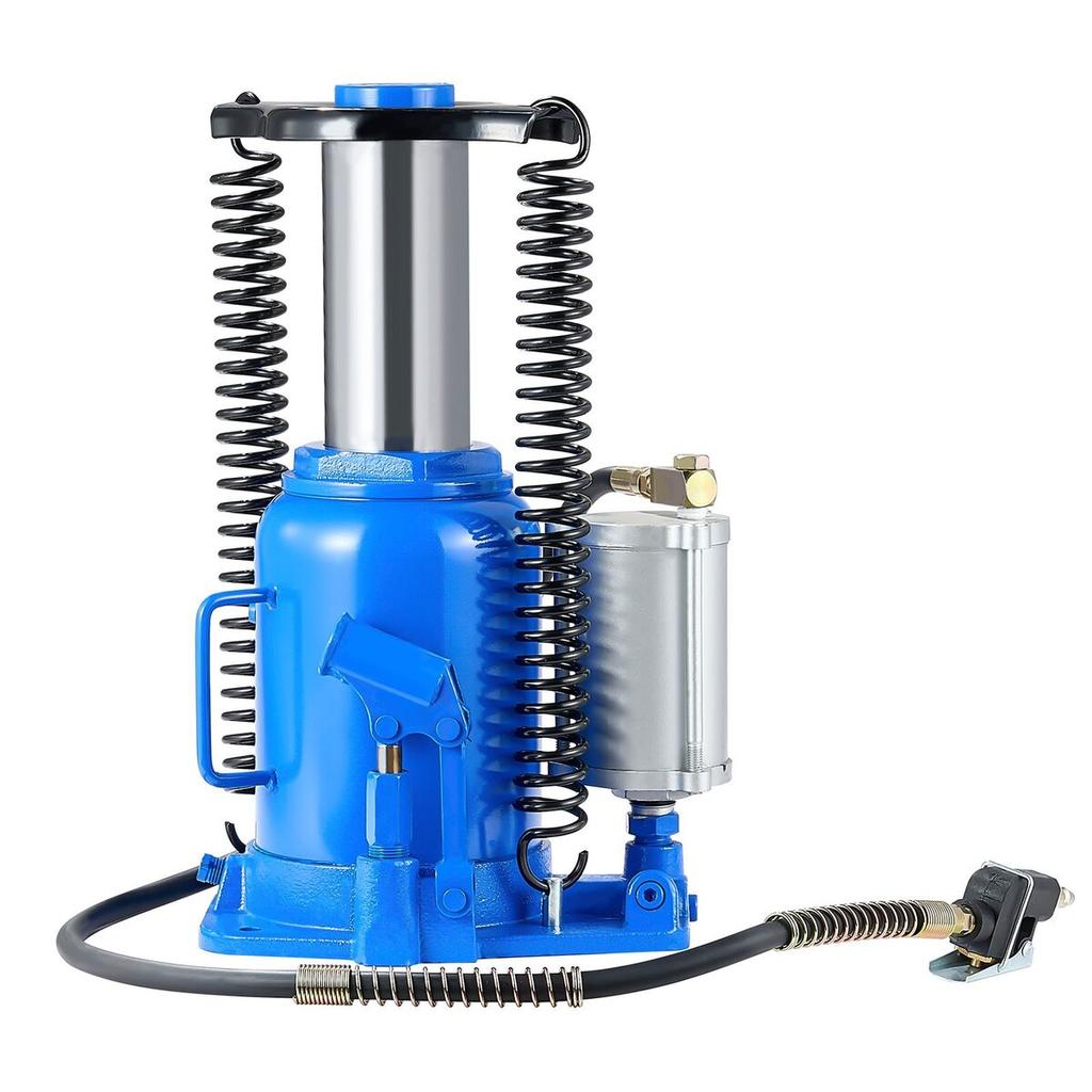 Air Hydraulic Bottle Jack, 32 Ton (70546.9 lbs) Capacity, 255-415 mm Lifting Range, Pneumatic/Manual Heavy Duty Welded Bottle Jack with Pump for SUV,