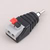 2 Stück Lautsprecherkabel zu Audio-Steckerbuchse Schnellsteckverbinder RCA-Stecker Adapter Lautsprecherstecker Universalkabel