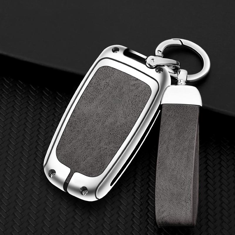 Zinc Alloy Leather Car Key Case For Hyundai Solaris Hb20 I30 Veloster Sr Ix35 Elantra Accent For Kia Sportage K5 Rio Sportage K2