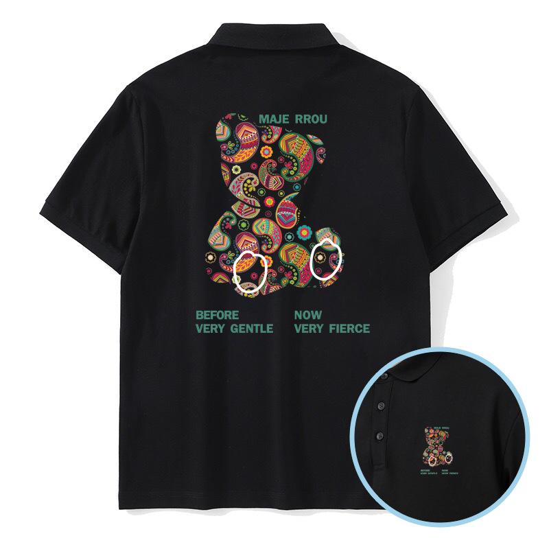 Fashion Brand Lapel Short-Sleeved Men's Summer Trendy Simple Business Polo Shirt Men's T-shirt Loose Casual Half Sleeves