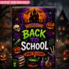 2D Flat, 2D Flat Garden Flag 1pc, Halloween School Decorations, Single-sided Printed Garden Flags, Halloween Party Decorations, Lawn Garden Porch Entr