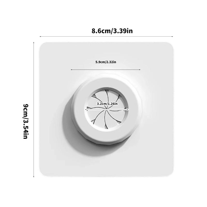 Copricavo Pannello Cieco da Parete con Foro per Presa Placca per Gestione Cavi per Prese Tipo 86 Installazione Facile