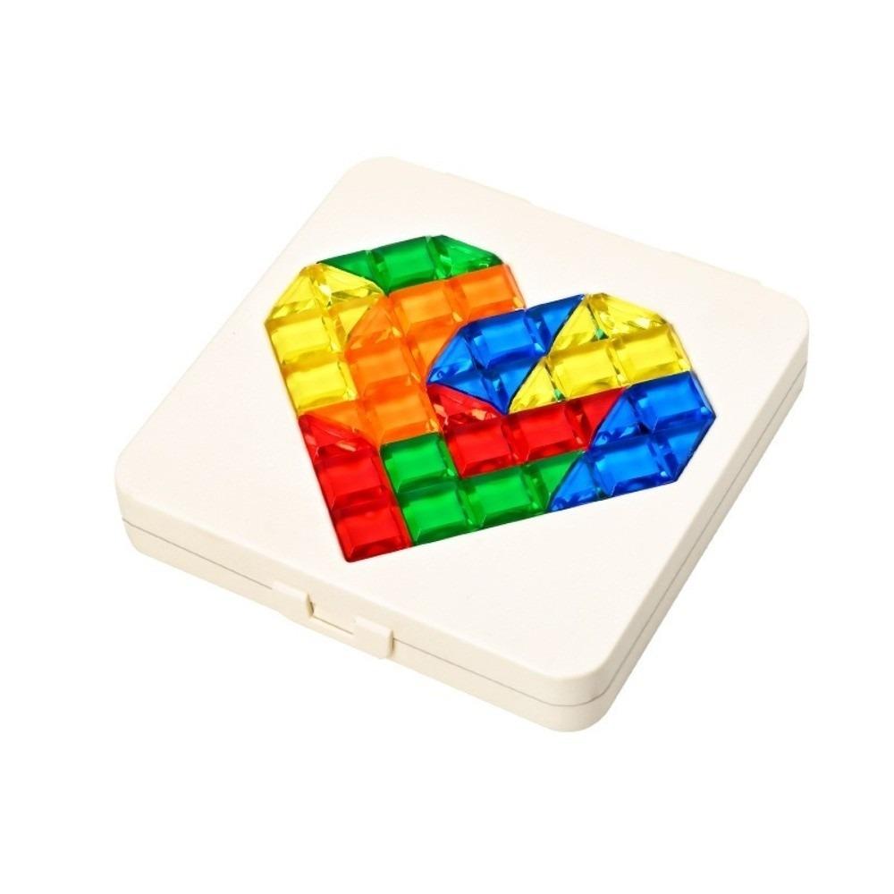 

Development Game 3D Puzzle Toy Colorful Montessori Love Heart Puzzle Tabletop Games Toy Education