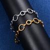 10mm Stainless Steel Round Bracelet Circle Link Hand Chain for Women Men Handmade Wristband Bangle Anklets Metal Jewelry Gift