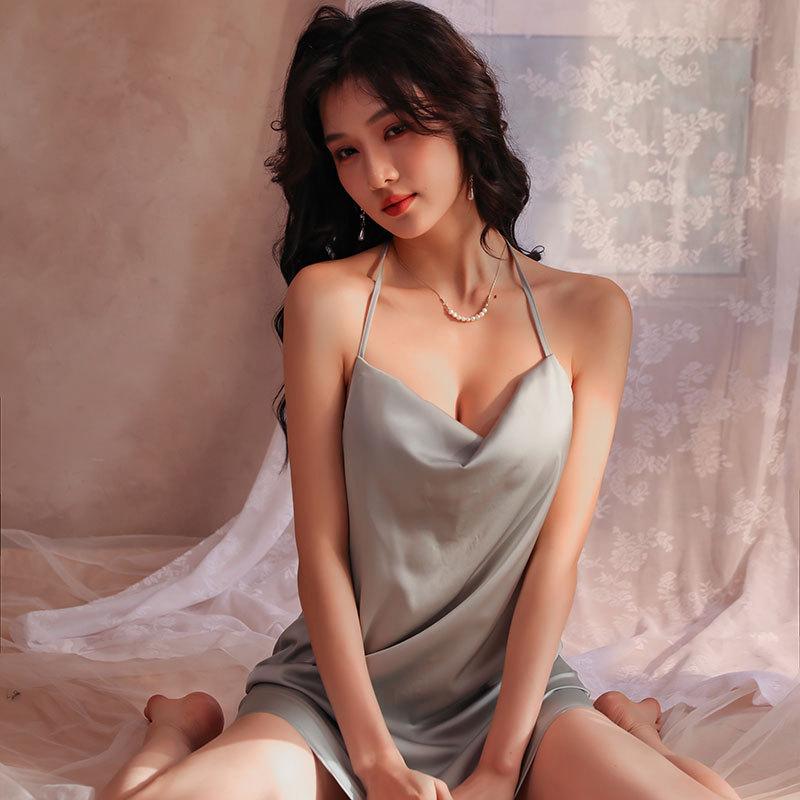 Sex underwear hanging pearl suspenders, sexy pure desire, small breasts, sex interest temptation, no-take clothes