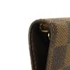 Used Louis Vuitton Damier Card Case, 12564 Agenda PM R20700 8001 Logo Brown Diary with 6 Holes and Checkered Pattern