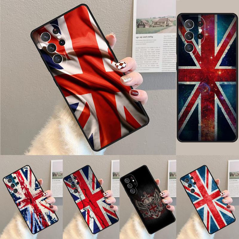 United Kingdom flag UK phone case Cover For Samsung Galaxy S24 S25 Ultra S21 S22 Ultra S10E Note 10 Plus Note 20 FE S23