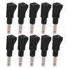 10PCS Telescopic Banana Plugs 4mm CAT II 600V 32A PE Sheath for Industrial Security 3C Digital EquipmentBlack