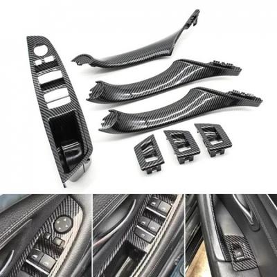 Binnen deurpaneel handgreep trekker sierkap set voor BMW 5 Serie F10 F11 F18 Carbon