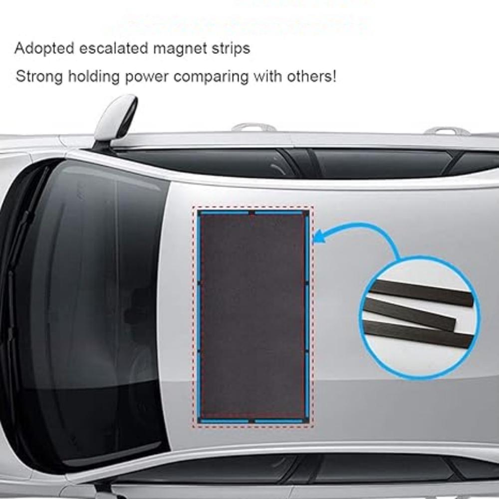Magnetic Car Sunroof Sun Shade Breathable Mesh Mosquito Prevention Anti-Insect Thermal Insulation Window Screen Car Accessories