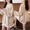 Hanorac Casual pentru Femei cu Căptușeală Fleece, Stil Coreean - Set Două Piese Toamnă/Iarnă