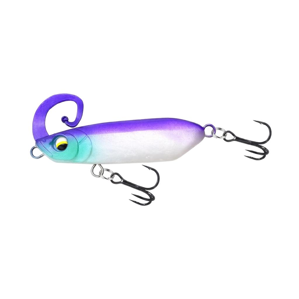 Soft Bait Fishing Lure 18 5g Weighted Pencil Lure with Curled Tail for Long Casting and Sinking Suitable for Bass Fishing