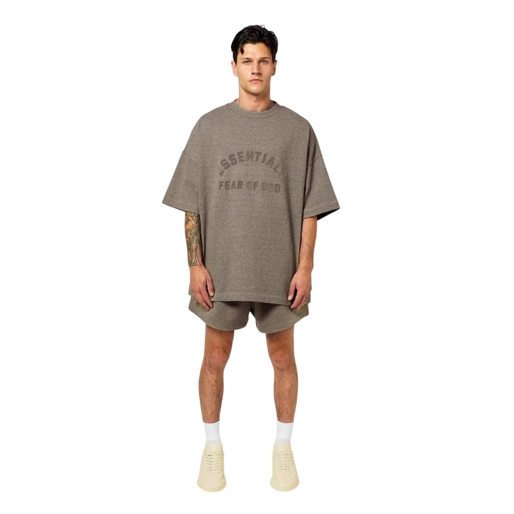 Essentials Herren T-Shirt mit Logo, lockere Passform, kurzärmlig