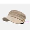 British Suede Equestrian Beret: Retro Flat Top Painter Hat for Autumn & Winter