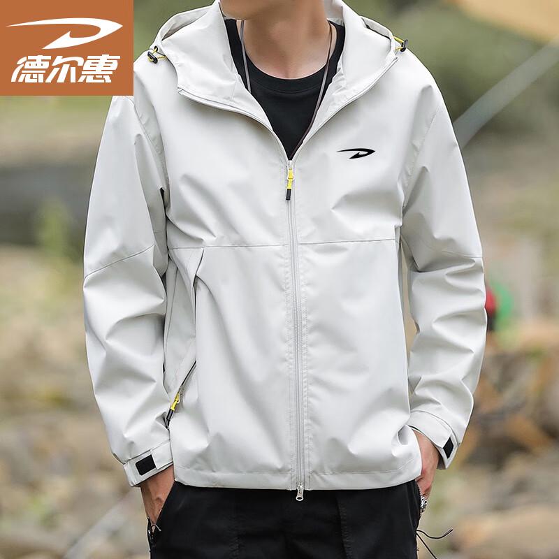 Deerhui Men's Casual Hooded Jacket