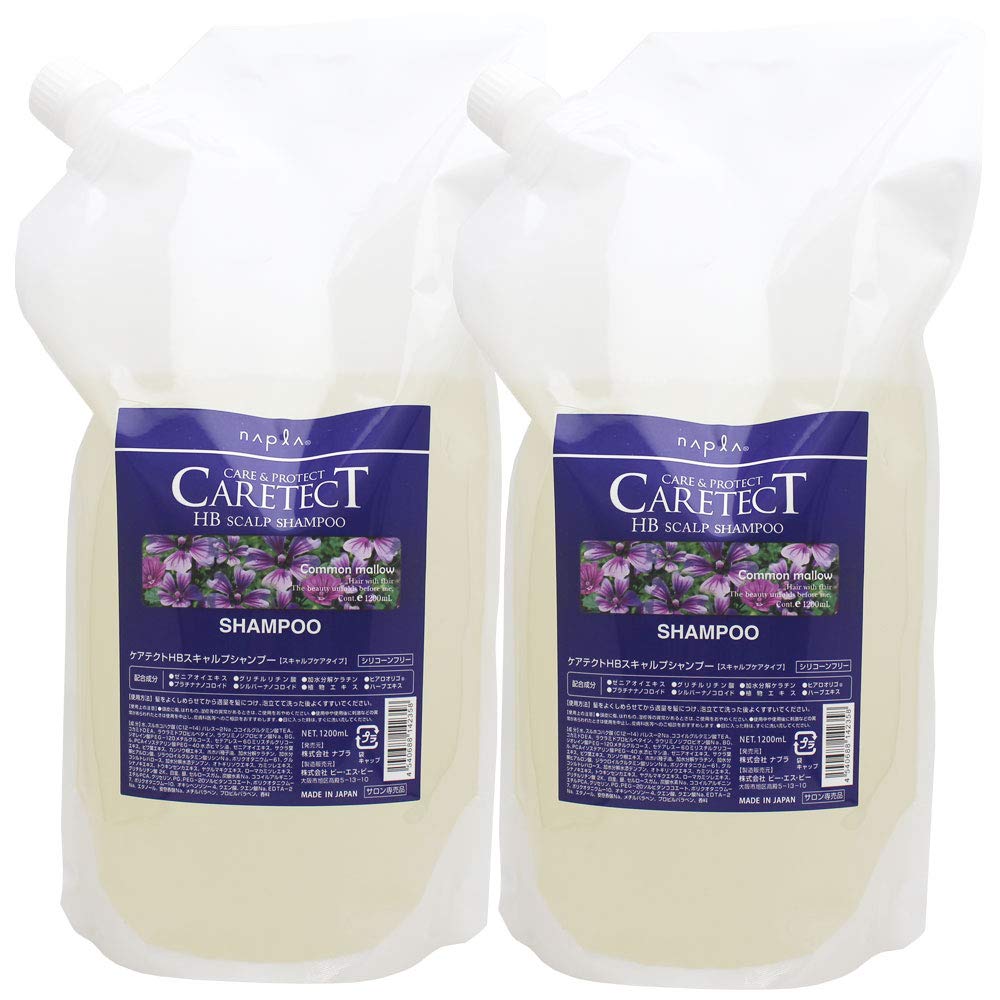 

x2 set Napla Caretect HB Scalp Shampoo 1200ml Refill