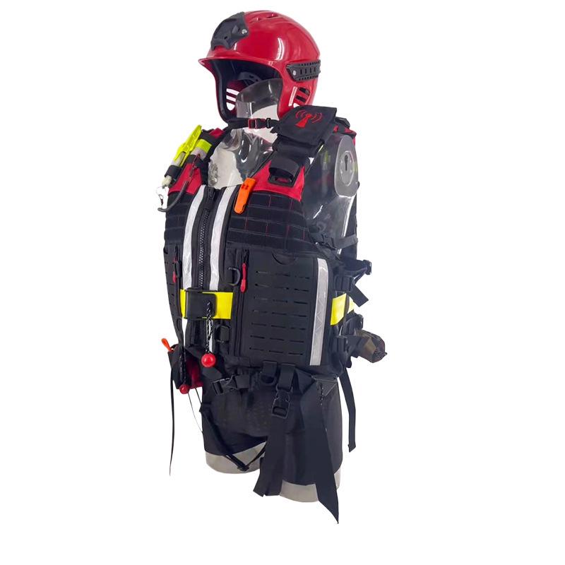 Rapid Flow Tactical Water Rescue Vest with Double Pockets for Flood Control and Disaster Relief