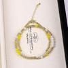 2025 Trendy Milk Orange Beaded Necklace: Women's Gold-Plated Pearl & Copper Layered Clavicle Chain