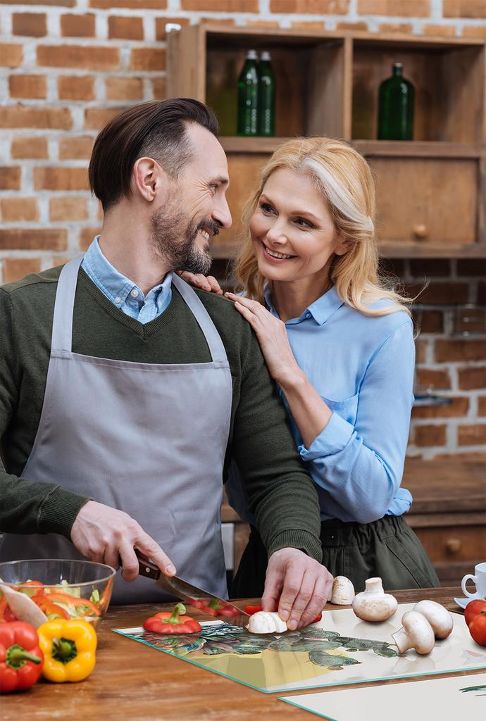 SZKLANA PŁYTA OCHRONNA NA KUCHENKĘ 85x52 KAKTUS