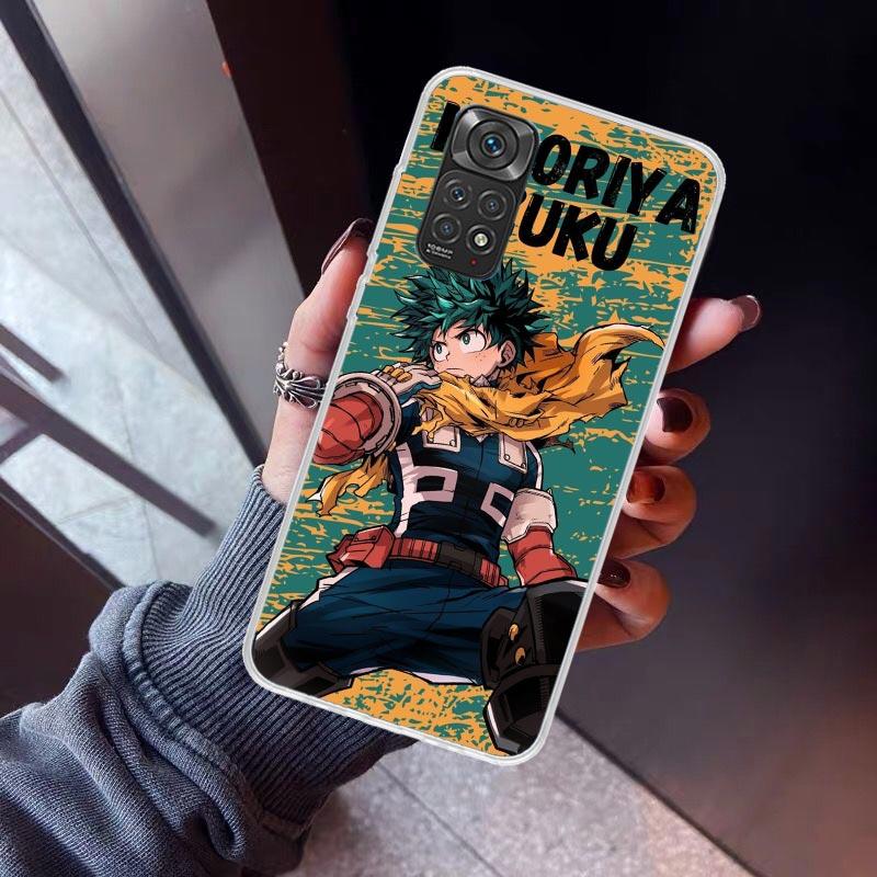 Midoriya Izuku Deku MHA My Hero Phone Case For Xiaomi Redmi Note 10 11 12 13 14 15 Pro Plus 11S 12S 14S 11T 11E 10S Soft TPU Bac