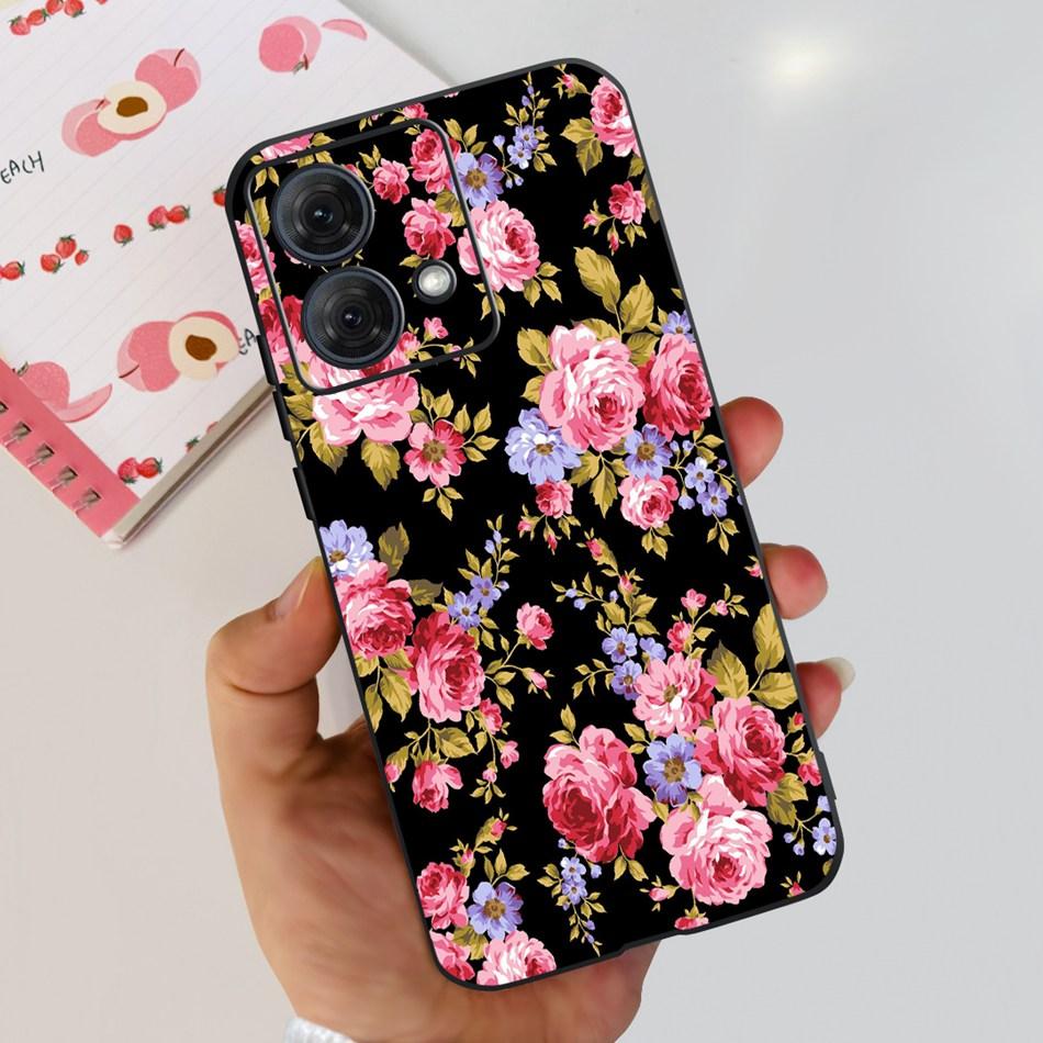 For Motorola Moto G84 Case MotoG84 G 84 5G 2023 Cute Painted Soft Silicone TPU Phone Back Cover Bumper