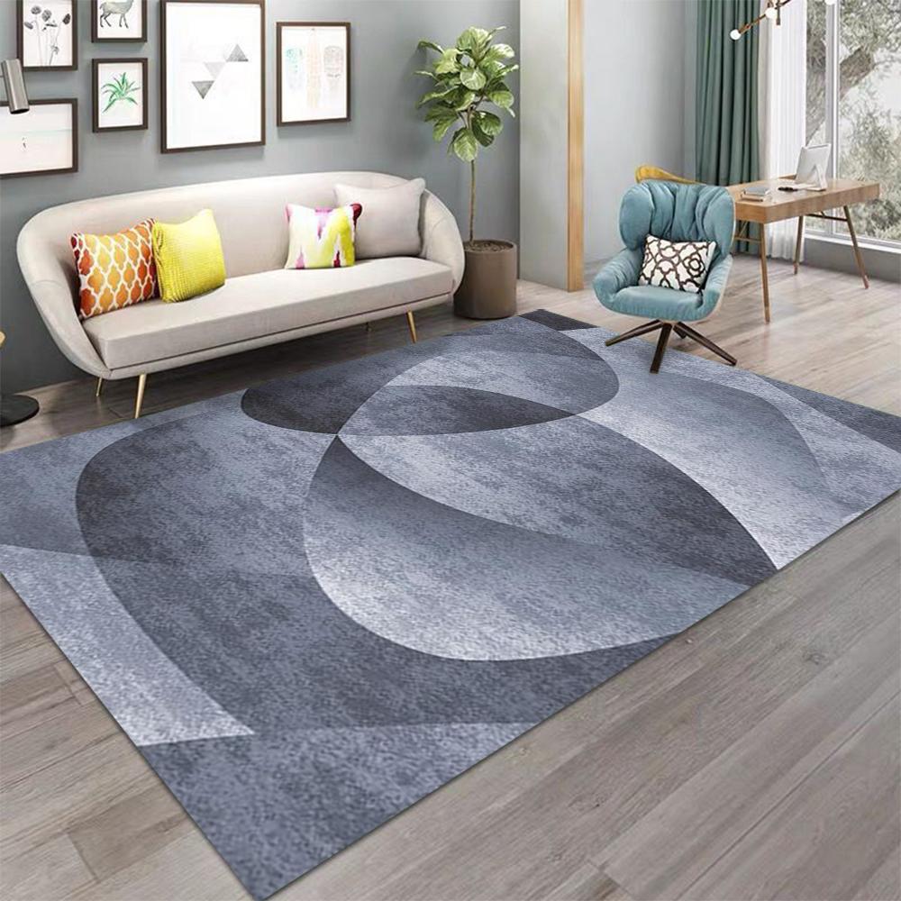 Nordic Geometric Print Carpet Rug Large Area Rug for Living Room Bedroom Decor Rug Non-Slip Washable Floor Mat