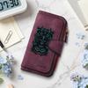 Cool Samurai Skull Print Long Wallet Fashion Casual Portable Card Holder Classic Stylish Daily Use Purse 