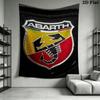 Abarth Wall Tapestry Aesthetic Wall Hanging Printed Fabric Blanket Decorative Tapestries for Bedroom Living Room Home Decor