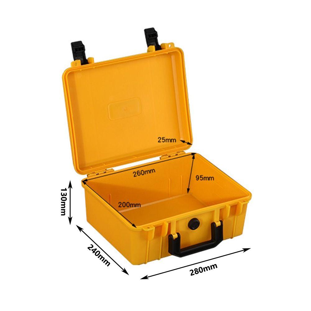 Multi-function Safety Instrument Tool Box Moisture-proof Large Capacity Hardware Storage Box ABS Plastic 280x240x130mm