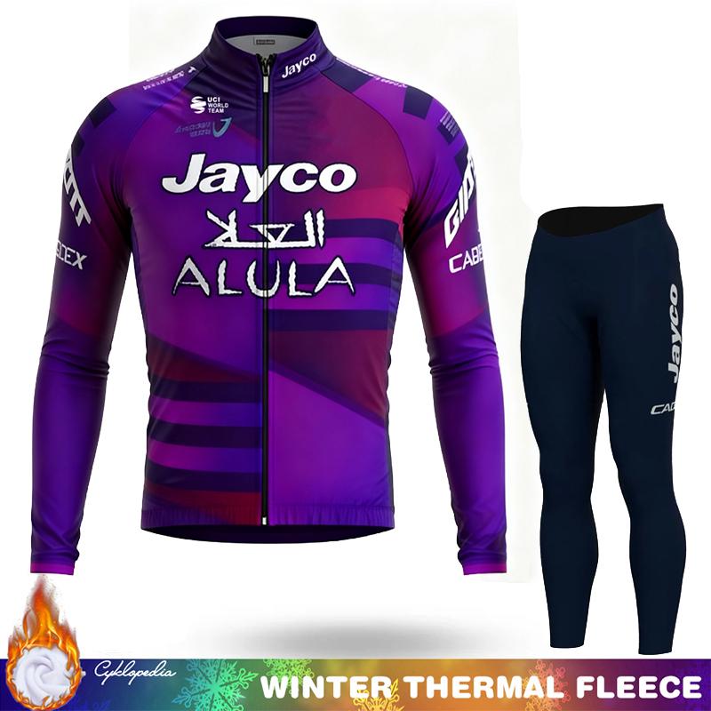 Abbigliamento Termico in Pile Invernale per Ciclismo Set da Uomo Maglia Tuta da Uomo Manica Lunga Abbigliamento Sportivo Retrò 2026 Completo con Bretelle Set di Giacche