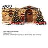 Winter Scene Wall Decals Christmas Snow House Sticker Removable Self-Adhesive Sticker Decal PVC Waterproof Decorative Decal for Holiday Party