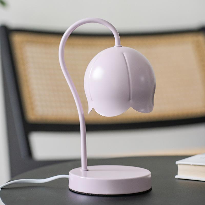Metal base aromatherapy melted wax candle lamp light luxury small size candle warm lamp pink
