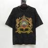Washed T Shirts Morocco Flag Hip Hop Fashion Tshirt Harajuku Moroccan Streetwear Short Sleeve Printed Tee Shirt For Men Women