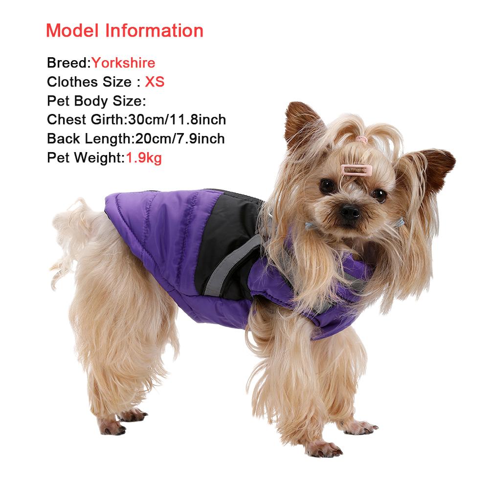 Dog Jacket Winter Waterproof Pet Clothes With Harness For Small Medium Dogs Cats Puppy Coat Reflective French Bulldog Apparel