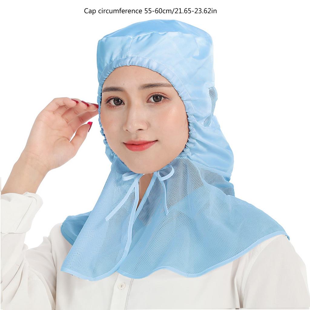 Multipurpose Mesh Working Hat Adjustable Workshop Hat Dustproof Hair Protection Hat for Men and Women Industrial Hat