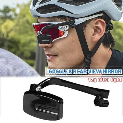 1 szt. Okulary Rowerowe Jazda na Rowerze Okulary z Lusterkiem Wstecznym 360 Regulacja Lusterka Wstecznego Uchwyt Okularów Lusterka Wstecznego Kask