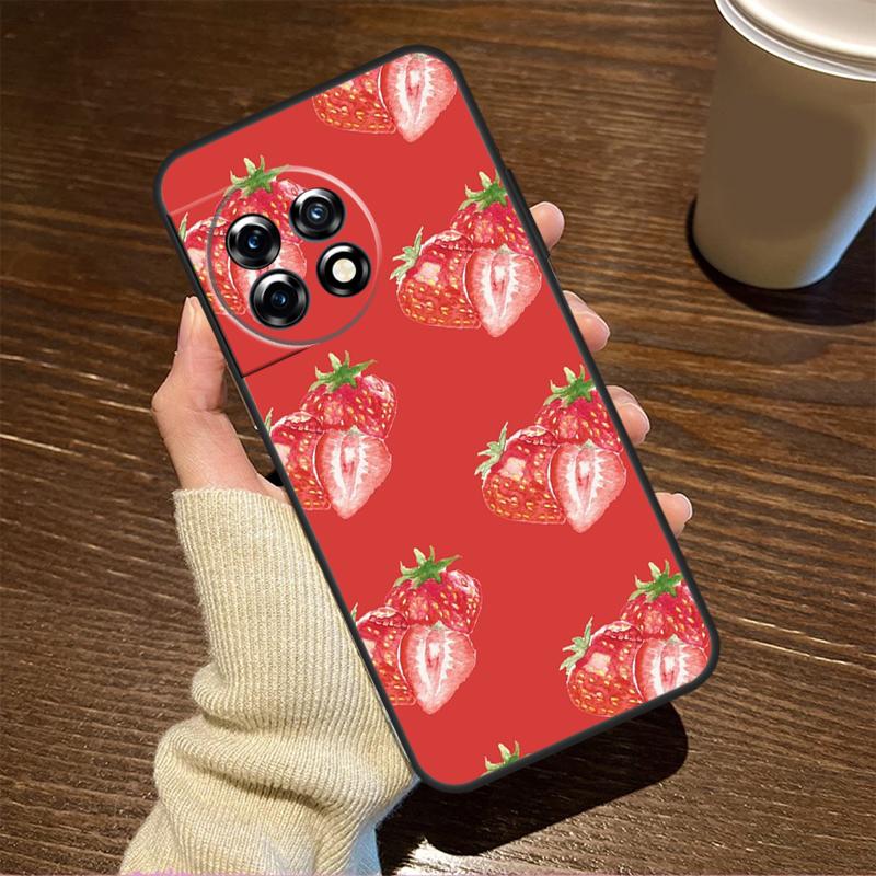 Strawberry For OnePlus Nord CE 5 2 3 4 Lite N20 N30 Case For OnePlus 15 R 13 12 11 8T 10T 13T 12R 13R