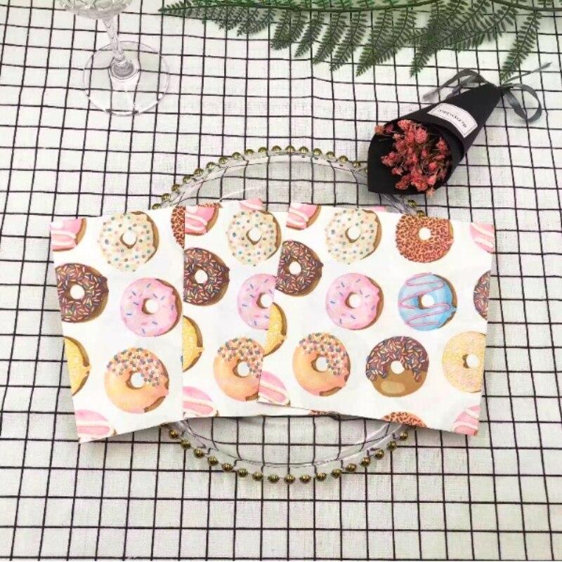 Disposable Party Napkin Double Layer 20 Pieces/Pack Donut Pattern