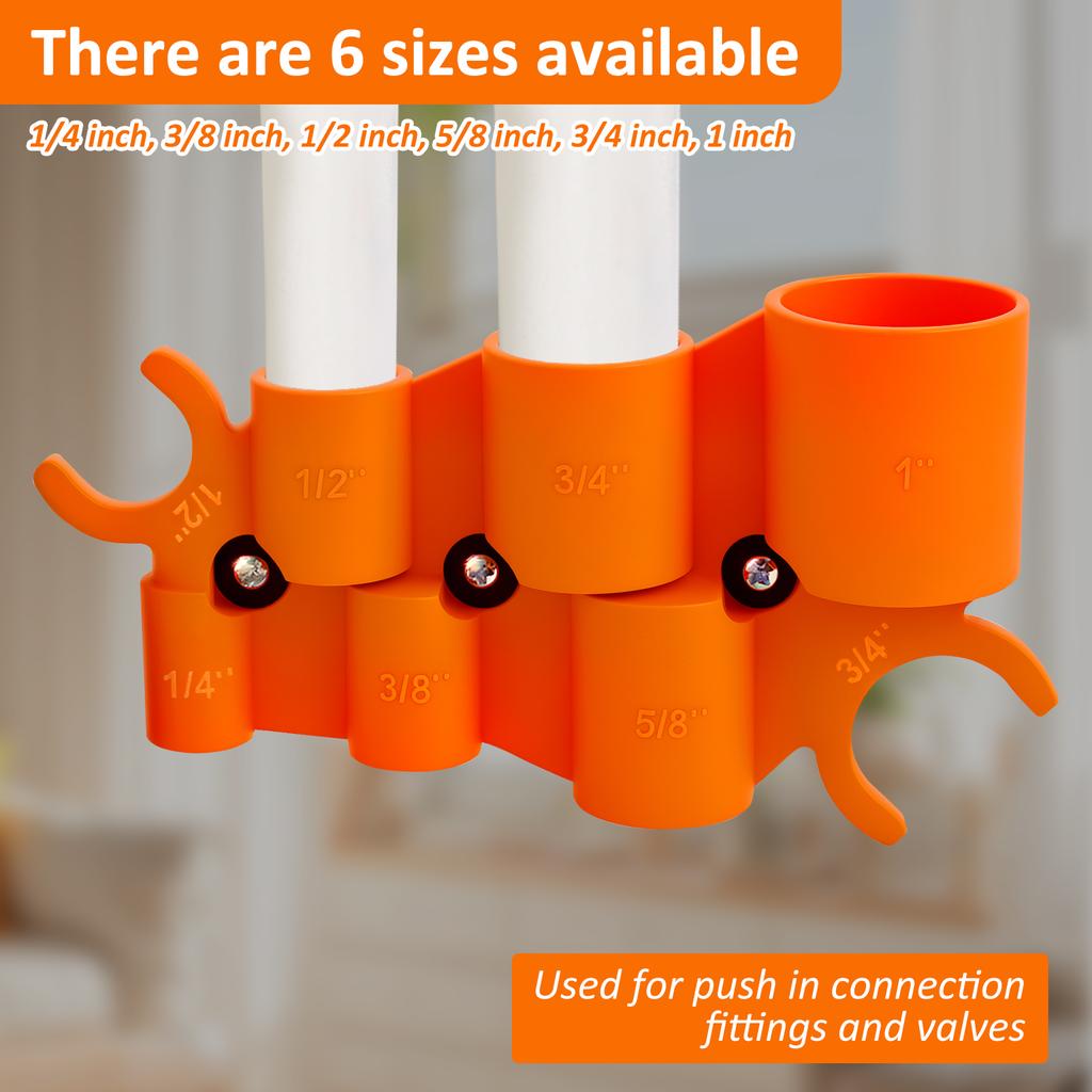 Pipe Cutter Tool 1/4'' to 1'' Depth Gauge and Pipe Deburring Tool Pipe Depth Gauge Tool Pipe Deburring Tool Kit for Copper PEX