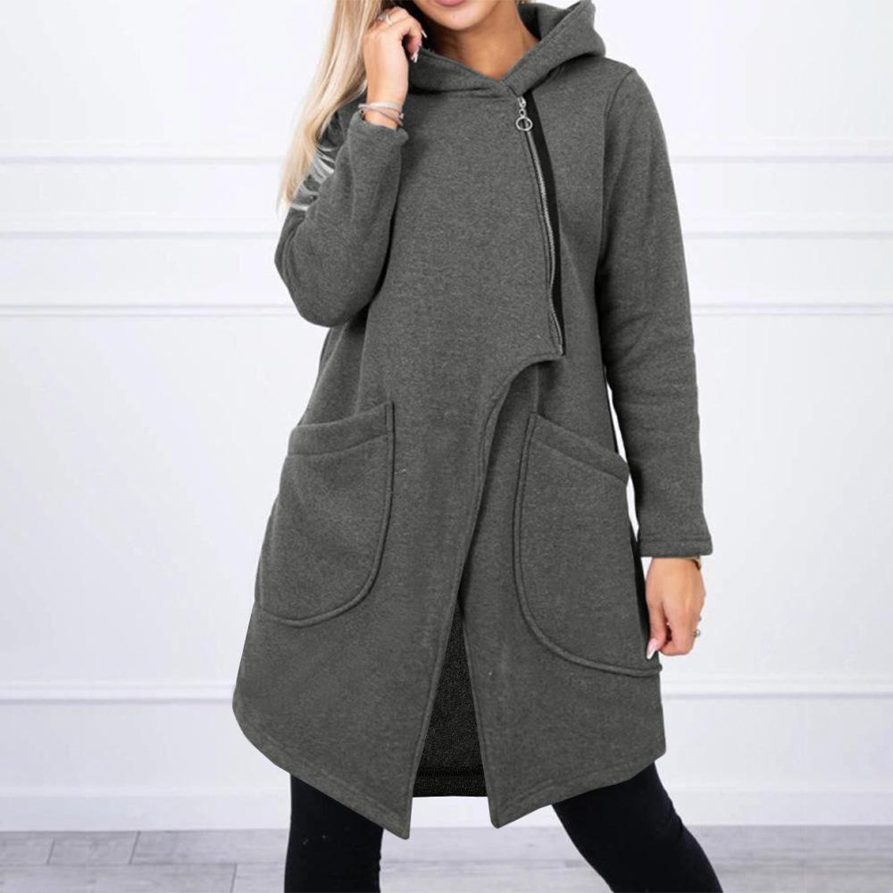 Long Sleeve Oversized Vintage Hoodies Casual Loose Women Spring Autumn Winter Sweatshirt Coat